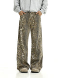 Coverwin 11400 LEOPARD STRAIGHT SLIM PANTS 0515