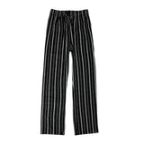 Coverwin  4450 BLACK STRIPE WIDE STRAIGHT PANTS