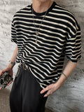 Coverwin 2024 New Fahion spring outfit JM Vintage Striped Tee
