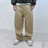 Coverwin CASUAL WIDE STRAIGHT PANTS