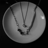 Coverwin GHOST MULTI LAYER CHAIN NECKLACE