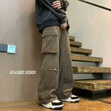 Coverwin spring outfits men summer outfit jpq Corduroy Cargo Pants