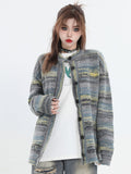 Coverwin painting color loose knit sweater na821