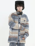 Coverwin painting color loose knit sweater na821