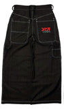 2000s dti Fashion Brand Hip Hop Embroidered Large Pocket Jeans Men's and Women's Y2g High Street Mopping Wide Leg Pants