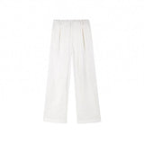 Coverwin  4378 LINEN STRAIGHT WIDE DRAPE PANTS