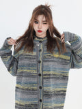 Coverwin painting color loose knit sweater na821