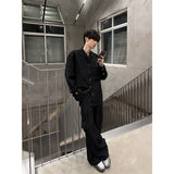 Coverwin 9813 BLACK WIDE STRAIGHT PANTS