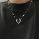 Coverwin CHAIN HEART PENDANT NECKLACE