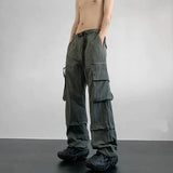 Coverwin spring outfits men summer outfit  Layered Cargo Pants