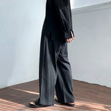 Coverwin  9074 LINEN STRAIGHT WIDE DRAPE PANTS