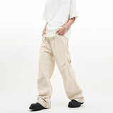 Coverwin spring outfits men summer outfit 77Fight Yuppie Baggy Pleated Pants