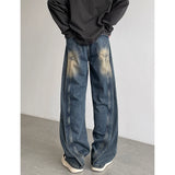 Coverwin spring outfits men summer outfit Stain Washed Jeans