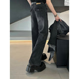 Coverwin  9201 FADED BLACK DENIM STRAIGHT JEANS