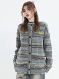 Coverwin painting color loose knit sweater na821