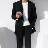 Coverwin 2024 New Fashion Men Spring outfit  No. 3153 BLACK BLAZER JK
