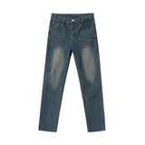 Coverwin  6566 DARK BLUE CROPPED DENIM JEANS