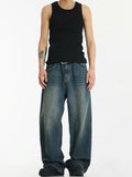 Coverwin  11194 NAVY BLUE STRAIGHT DENIM JEANS