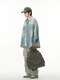 Coverwin Washed Denim Jacket