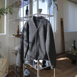 Coverwin 2024 New Fashion Men Spring outfit  No. 6160 DARK GRAY V-NECK CARDIGAN JK