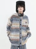 Coverwin painting color loose knit sweater na821