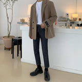 Coverwin 2024 New Fashion Men Spring outfit  No. 4074 LOOSE BLAZER JK