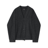 Coverwin 2024 New Fashion Men Spring outfit  No. 6160 DARK GRAY V-NECK CARDIGAN JK