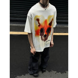 Coverwin 2024 New Fahion spring outfit DSTR Fox Painting Tee