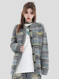 Coverwin painting color loose knit sweater na821