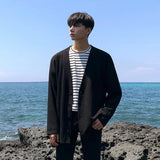 Coverwin 2024 New Fashion Men Spring outfit  No. 1454 BLACK CARDIGAN