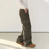 Coverwin 10851 CORDUROY CARGO STRAIGHT PANTS