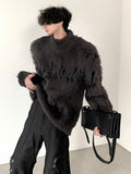 Coverwin  high street vintage mink hair knitwear na808