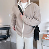 Coverwin 2024 New Fashion Men Spring outfit  No. 3401 KNITTED ZIP-UP SWEATER