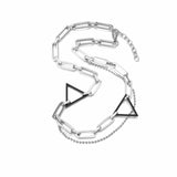 Coverwin TRIANGLE CHAIN NECKLACE