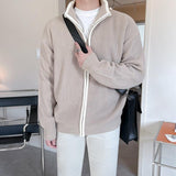 Coverwin 2024 New Fashion Men Spring outfit  No. 3401 KNITTED ZIP-UP SWEATER