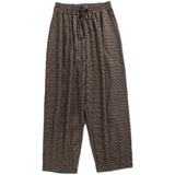 Coverwin spring outfits men summer outfit Drawstring Shepherds-Check Plaid Trousers