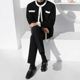 Coverwin 2024 New Fashion Men Spring outfit  No. 3156 COLLARLESS CARDIGAN