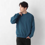 guys clothing styles Global Wok Sweater Men's 2024 Autumn and Winter Simple Loose Casual round Neck Solid Color Pullover