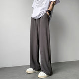 Coverwin spring outfits men summer outfit liu Essential Pleated Straight Trousers