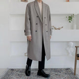 Coverwin 2024 New Fashion Men Spring outfit  No. 3403 BELT WOOLEN COAT JK