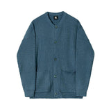 Coverwin 2024 New Fashion Men Spring outfit  No. 5520 KNITTED FULL BUTTON-UP SWEATER CARDIGAN