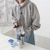Coverwin 2024 New Fashion Men Spring outfit  No. 5418 OVERSIZE BUTTON-UP HOODIE JK