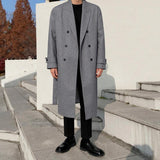 Coverwin 2024 New Fashion Men Spring outfit  No. 3403 BELT WOOLEN COAT JK