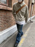 Coverwin 2024 New Fashion Men Spring outfit  No. 6850 DISTRESSED COLLAR DENIM JK