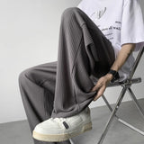 Coverwin spring outfits men summer outfit liu Essential Pleated Straight Trousers