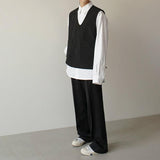 Coverwin 2024 New Fashion Men Spring outfit  No. 1365 V NECK SLEEVELESS SHI