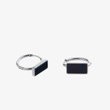 Coverwin BLACK SQUARE EARRING