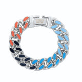 Coverwin COLORED CUBAN CHAIN BRACELET