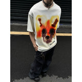 Coverwin 2024 New Fahion spring outfit DSTR Fox Painting Tee