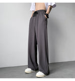 Coverwin spring outfits men summer outfit liu Essential Pleated Straight Trousers